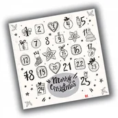 Kalendarze - Naklejki Świąteczne Kalendarz Adwentowy 01 20X20 - miniaturka - grafika 1