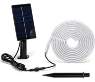 Lampy ogrodowe - Aigostar - LED RGB Taśma solarna ściemnialna LED/1,6W/3,2V 5 m IP65 + pilot - miniaturka - grafika 1
