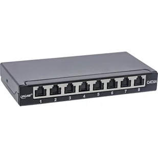 InLine 76818B panel krosowniczy 0.5U 76818B - Panele krosownicze - miniaturka - grafika 1