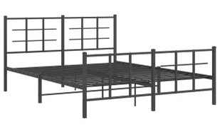 Czarne metalowe łóżko loftowe 160x200cm - Alester - Łóżka - miniaturka - grafika 1