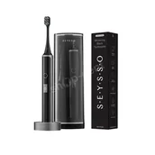 Szczoteczki elektryczne - Zestaw SEYSSO Hypertech SUPERIOR Szczoteczka soniczna i pasta SEYSSO Carbon Black - miniaturka - grafika 1