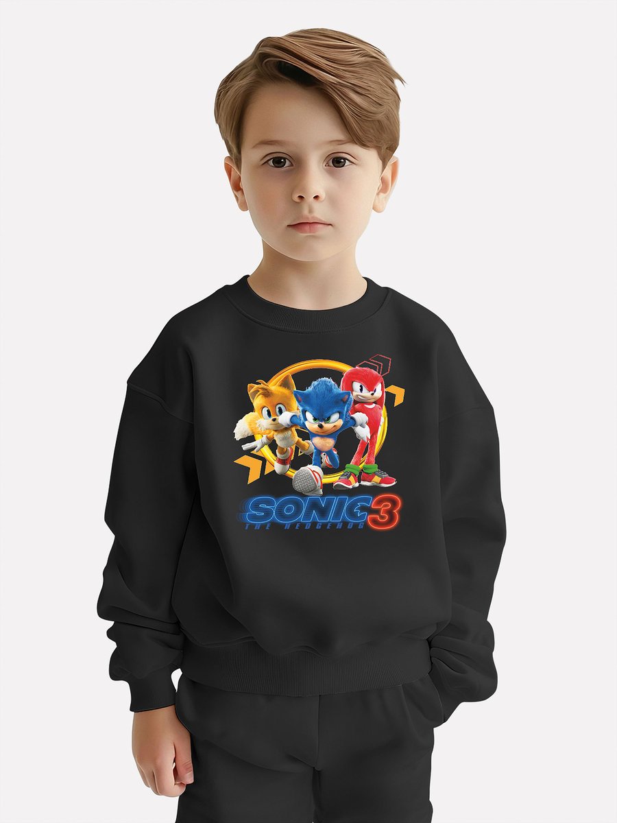 BLUZA DZIECIĘCA SONIC 3 134-140 MŁODZIEŻOWA WZORY PREZENT JAKOŚĆ
