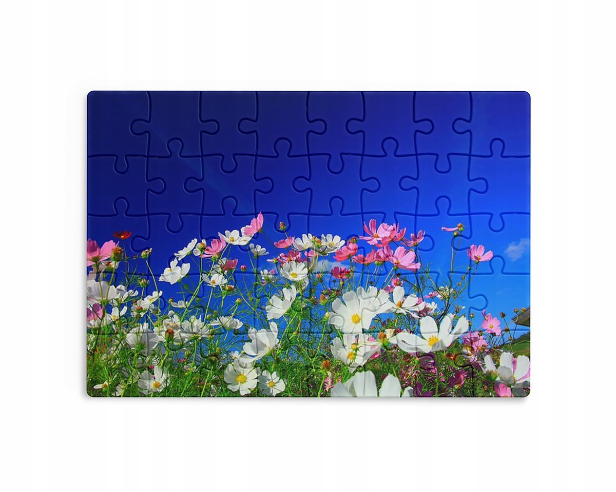 Puzzle 30/70/96/110 Elementów Sublimacja + Eko Pudełko Kwiaty Różne Wzory