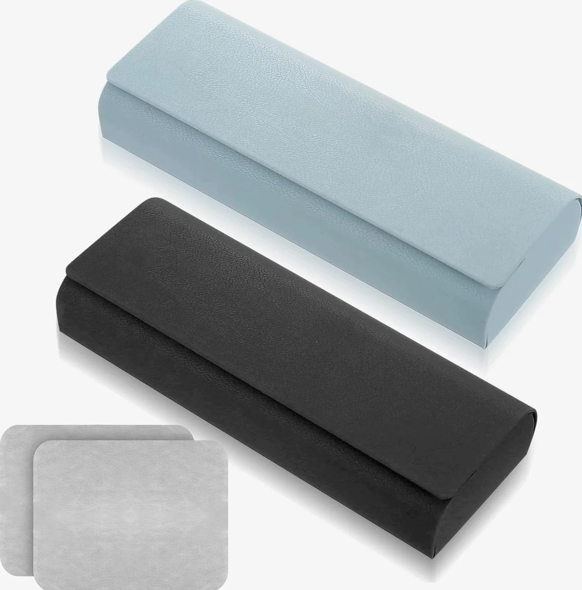 ETUI OKULAROWE 2 SZTUKI ZESTAW FUTERAŁ OCHRONNY MAGNETYCZNY KLASYCZNY