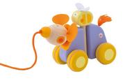 Samochody i pojazdy dla dzieci - Sevi Zabawka na sznurku, Myszka i jej przyjaciel, 17x13x8 cm - miniaturka - grafika 1