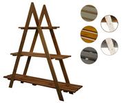 Kwietniki - Drewniany Kwietnik 107x101x26 cm – RP 3- poziomowy Brązowy / Wamar-Sosenka - miniaturka - grafika 1
