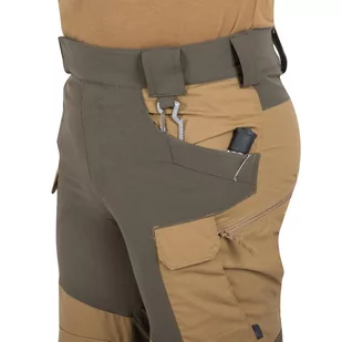 Helikon - Spodnie outdoorowe Hybrid Outback Pants - DuraCanvas - Coyote / Czarne - SP-HOP-DC-1101A - Odzież taktyczna i umundurowanie - miniaturka - grafika 4