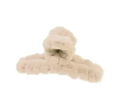 Ozdoby do włosów - TOP CHOICE OZDOBA DO WŁOSÓW KLAMRA Z FUTERKIEM JASNOBEŻOWA - miniaturka - grafika 1