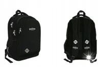 Plecaki szkolne i tornistry - ST.RIGHT PLECAK SZKOLNY MŁODZIEŻOWY CZARNY DUŻY POJEMNY - miniaturka - grafika 1