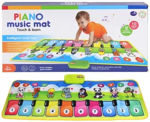 Urwiskowo, Mata Muzyczna Do Tańczenia Pianino Zwierzęta 110cm - Instrumenty muzyczne dla dzieci - miniaturka - grafika 1