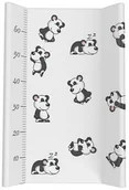 Przewijaki - Czas Bobasa Przewijak Miękki Na Komodę Wodoodporny 70X47 Pandy Czarne - miniaturka - grafika 1