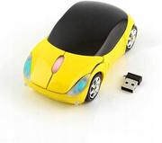 Myszki - Frahs Auto 2.4GHz 1600DPI żółta - miniaturka - grafika 1