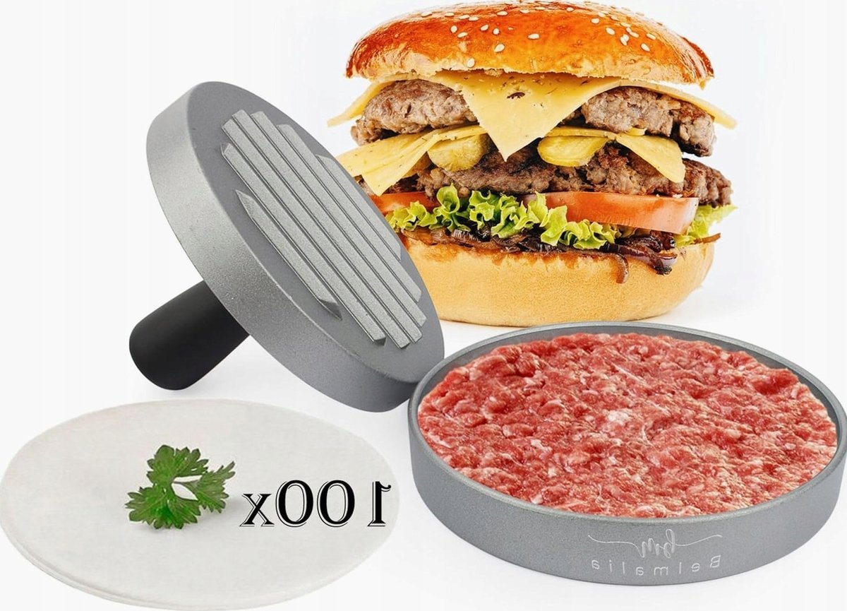 Papier do pieczenia 11cm 100 arkuszy do burgerów grill klopsiki