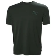 Koszulki sportowe męskie - Koszulka męska Helly Hansen Skog Graphic T-Shirt Rozmiar: XL / Kolor: zielony - miniaturka - grafika 1