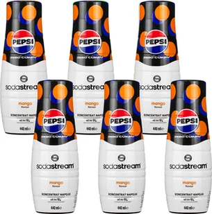 6x Syrop do SodaStream Pepsi Max Mango 440ml - Syropy i koncentraty owocowe - miniaturka - grafika 1