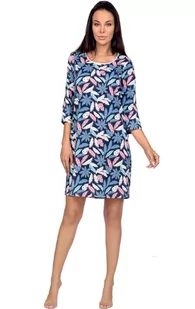 KOSZULA REGINA 406 (kolor granat, rozmiar M) - Piżamy damskie - miniaturka - grafika 3