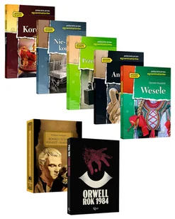 Pakiet lektur Kordian, Nie-boska komedia, Przedwiośnie, Antygona, Wesele, Romeo i Julia, Hamlet, Makbet, Rok 1984 - Lektury szkoły średnie - miniaturka - grafika 1