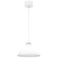 Lampy sufitowe - Biała lampa wisząca z kloszem, do kuchni LX 9098 z serii SVEN - miniaturka - grafika 1
