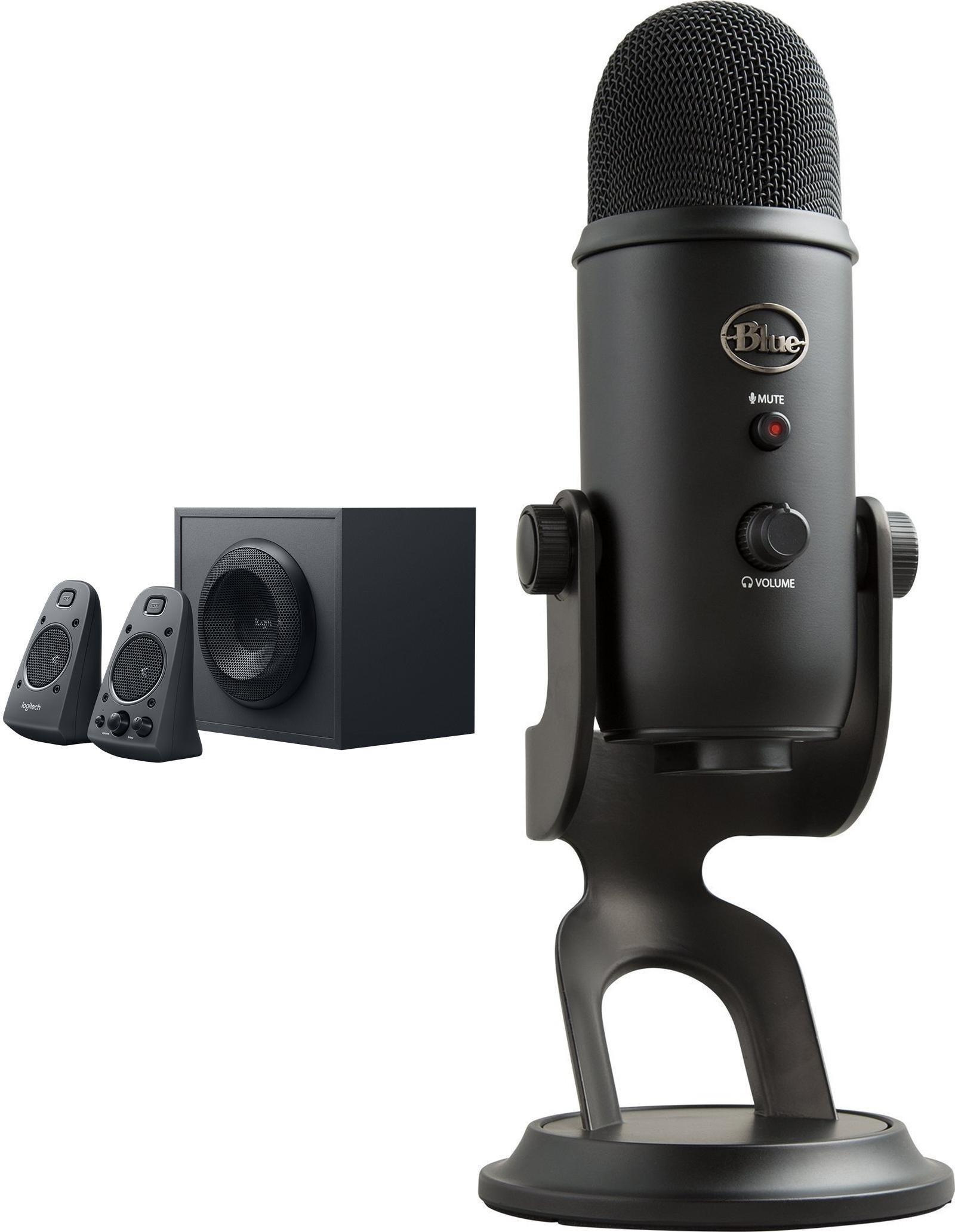 Głośniki komputerowe Logitech Z625 980-001256 + Yeti USB Blackout 988-000229