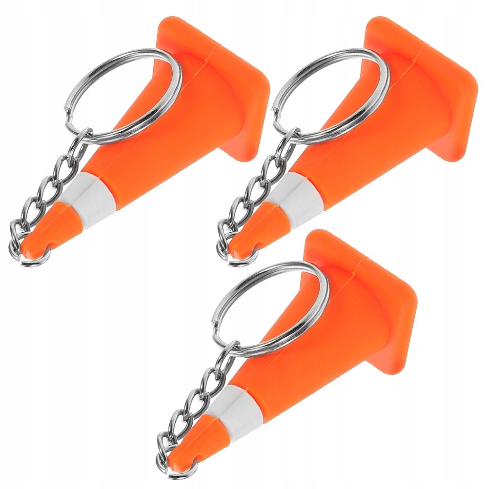 3 Sztuk Realistyczne Mini Stożek Ruchu Breloczki Silikonowa Konstrukcja Charms