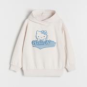 Reserved - Bluza Hello Kitty - Kremowy