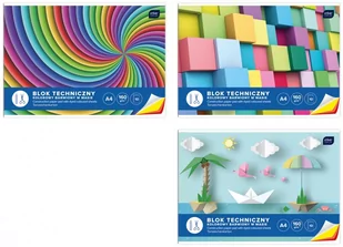 Inter-druk Blok techniczny A4 kolorowy - Szkolne artykuły papiernicze - miniaturka - grafika 1