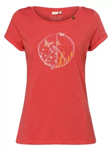 Ragwear - T-shirt damski  Florah, czerwony - Koszulki i topy damskie - miniaturka - grafika 1