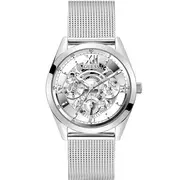 Zegarki męskie - Srebrny zegarek męski Guess Tailor z bransoletką mesh GW0368G1 - miniaturka - grafika 1