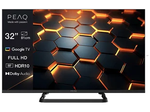 Telewizor PEAQ PTV 32GF-5025C 32" FHD Google TV HDR10 Czarny - Telewizory Telewizor PEAQ PTV 32GF-5025C 32" FHD Google TV HDR10 Czarny - Telewizory - miniaturka - grafika 1