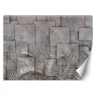 Fototapeta, Liście 3D w szarości (Rozmiar 400x280) - Fototapety - miniaturka - grafika 1