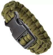 Akcesoria turystyczne - Mil-Tec Bransoleta Paracord 22mm Olive - Olive - M - miniaturka - grafika 1