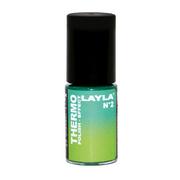 Lakiery do paznokci - Layla Thermo Nail Dark To Light - lakier do paznokci Green 2 - miniaturka - grafika 1