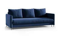 Sofy i kanapy - Wygodna sofa tapicerowana  BELIS - granatowy / R81 Automat DL- Tak - miniaturka - grafika 1