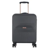 Walizki - Średnia walizka podróżna na kółkach exclusive 20" - czarna Semi Line - miniaturka - grafika 1