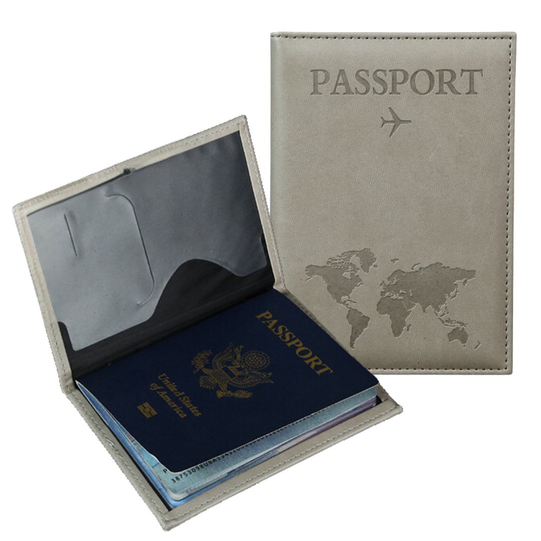 ETUI OKŁADKA NA PASZPORT NA DOKUMENTY NA KARTY PŁATNICZE BEŻOWY