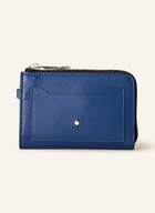 Etui na dokumenty i karty - Montblanc Etui Na Karty Meisterstück Z Kieszenią Na Monety blau - miniaturka - grafika 1