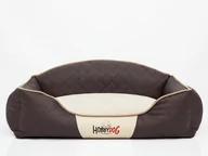 Legowiska dla psów - Hobbydog xxlel ibbe5 kosz na łóżko dla psa/na sofę/Elite ze sztuczną skórą, brązowy/beżowy, XXL, 110 x 85 x 30 cm 5902052048625 - miniaturka - grafika 1
