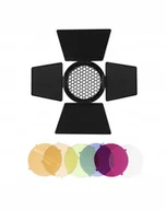 Inne akcesoria studyjne - GlareOne G Barndoor Kit - wrota z gridem i filtrami kolorowymi - miniaturka - grafika 1