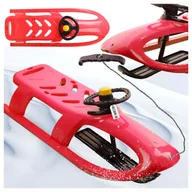 Sanki i ślizgacze - SANKI Z KIEROWNICOM SANKI PLASTIKOWE Z KIEROWNICĄ NARTOSANKI DLA DZIECI - miniaturka - grafika 1