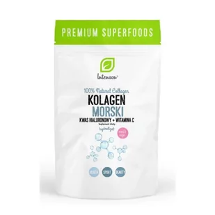 Intenson Kolagen Morski + Witamina C + Kwas Hialuronowy 60g - - Witaminy i minerały - miniaturka - grafika 1