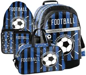 Zestawy szkolne - ZESTAW Szkolny Plecak Tornister Football Piłka Nożna z torbą 4 Elementy - miniaturka - grafika 1