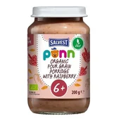 Desery dla dzieci - Salvest Põnn - Maliny z BIO płatkami zbożowymi, 200 g - miniaturka - grafika 1