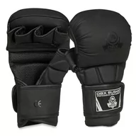 Rękawice bokserskie - Rękawice Sparingowe do MMA "Black Master", rozm. L - miniaturka - grafika 1