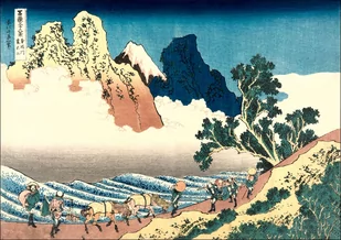 Back View of Fuji from the Minobu River, Hokusai - plakat Wymiar do wyboru: 50x40 cm - Plakaty Back View of Fuji from the Minobu River, Hokusai - plakat Wymiar do wyboru: 50x40 cm - Plakaty - miniaturka - grafika 1