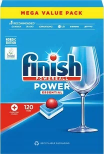 Finish Finish Powerball Essential  Tabletki do zmywarki  120 sztuk - Akcesoria i części do zmywarek - miniaturka - grafika 1