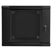 Szafy rack - Lanberg Szafa wisząca dwusekcyjna 19 9U czarna WF02-6609-10""B (WF02-6609-10B) - miniaturka - grafika 1