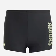 Kąpielówki dla chłopców - Kąpielówki chłopięce Adidas Logo Swim Bxr IK9654 164 Czarne (4067887259378) - miniaturka - grafika 1