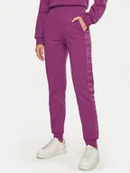 Spodnie sportowe damskie - Guess Spodnie dresowe V4BB00 KC5O0 Fioletowy Regular Fit - miniaturka - grafika 1