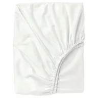 Prześcieradła - PRZEŚCIERADŁO Z GUMKĄ ULLVIDE BIAŁE 90X200 CM - miniaturka - grafika 1