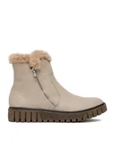 Botki damskie - Rieker Botki Y3481-60 Beżowy - miniaturka - grafika 1